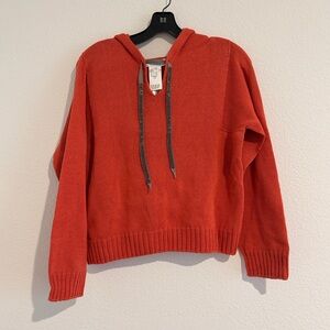 Fabiana Filippi Coral 100% Cotton Hooded Knit Sweater XXS